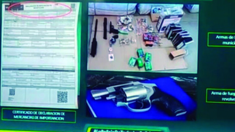 ARMAS PILLADAS EN STA CRUZ ENERO 2022