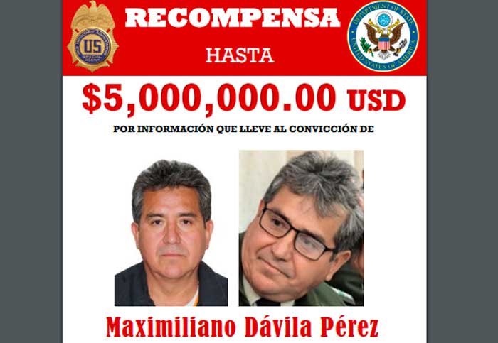 RECOMPENSA POR DAVILA EL NARCO