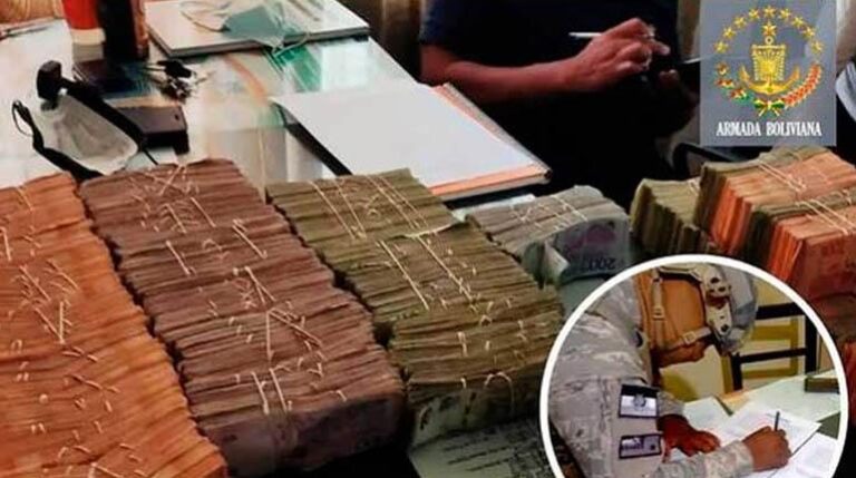 DECOMISO DE ARMADA 8 MILLONES DE PS ARG