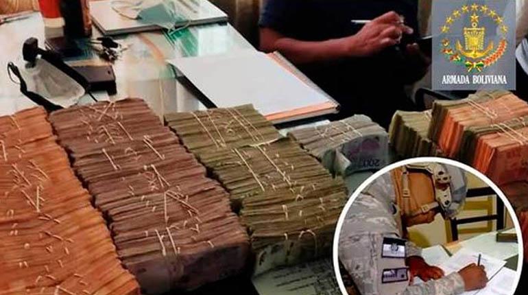 DECOMISO DE ARMADA 8 MILLONES DE PS ARG