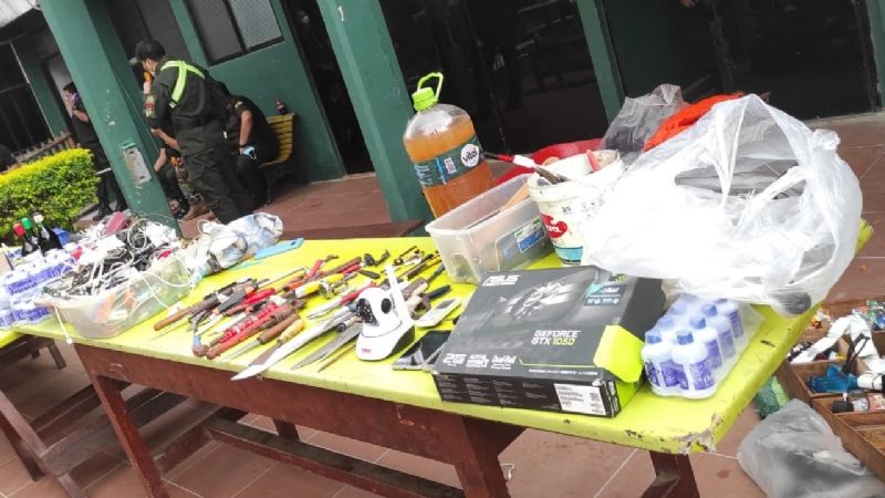 armas blancas en palmasola