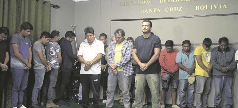 detenidos en la cruceña
