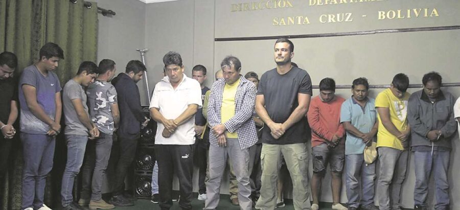 detenidos en la cruceña