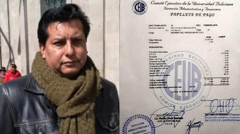 max mendoza cobro 21 mil