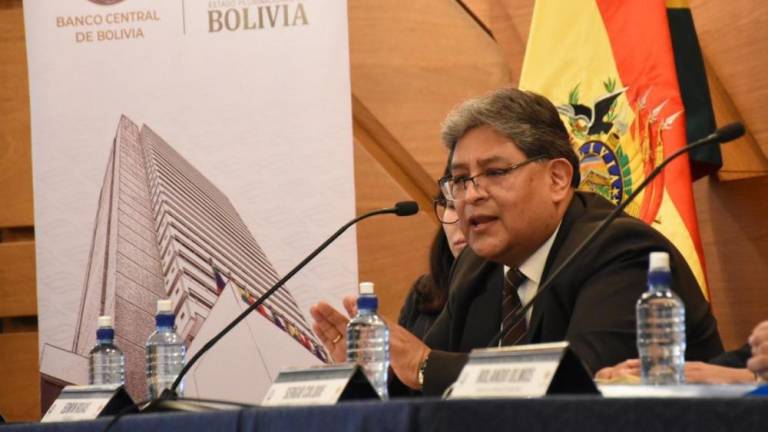 El presidente a.i. del Banco Central de Bolivia, Edwin Rojas Ulo. Josué Cortéz