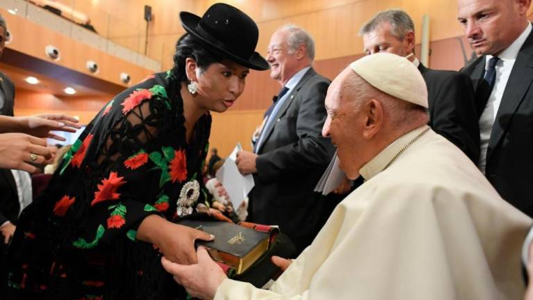 eva copa y el papa frnacisco