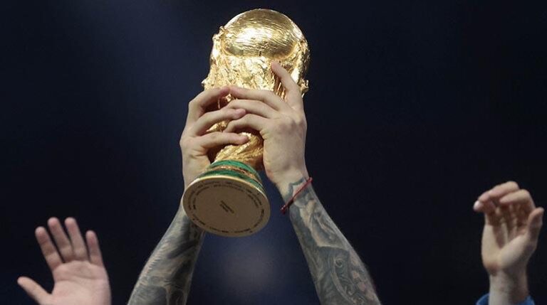 La copa del Mundial de Fútbol
