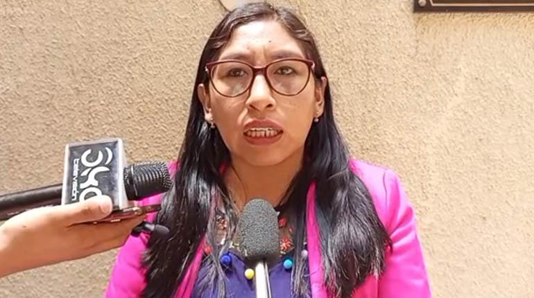 La diputada por el Movimiento Al Socialismo (MAS), Olivia Guachalla.