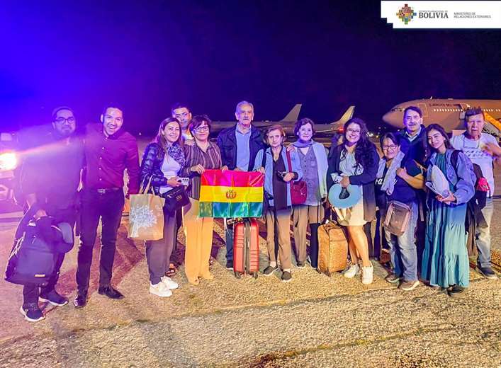 EVACUADOS ISRAEL BOLIVIANOS