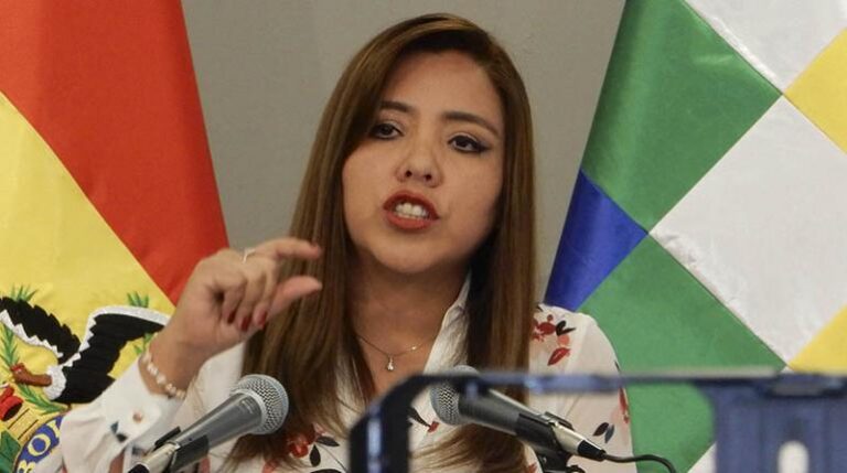 La viceministra de Comunicación, Gabriela Alcón.