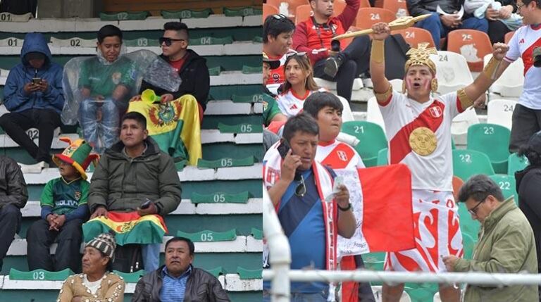 hinchas de bolivia y peru