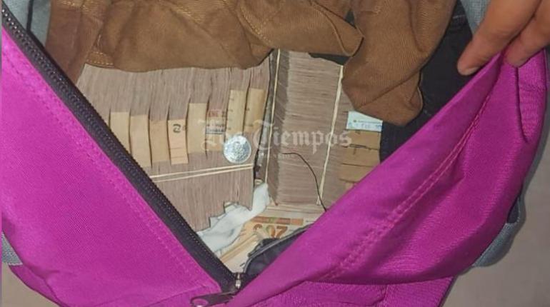 La mochila con más de un millón de bolivianos