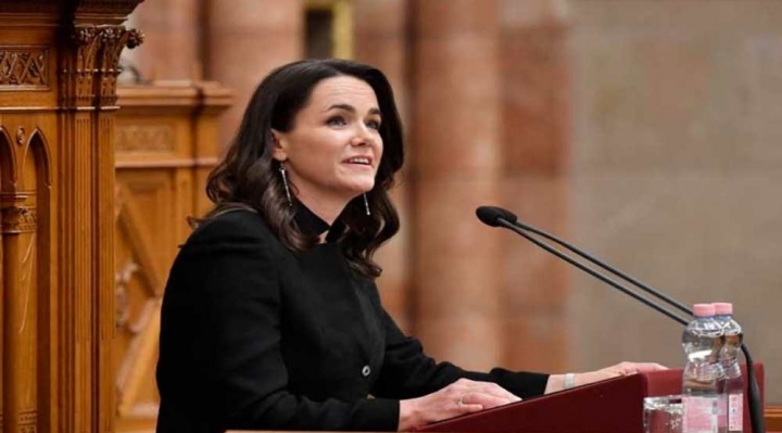 La expresidenta de Hungría, Katalin Novák.