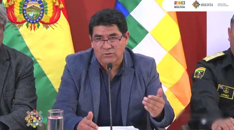 El ministro de Educación, Omar Veliz