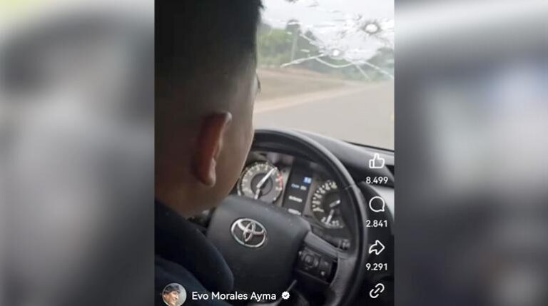 Evo denuncia supuesto atentado