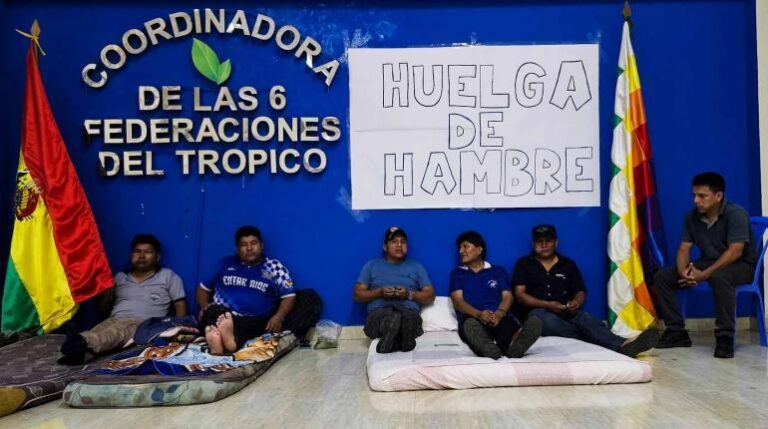 EVO EN HUELGA DE HAMBRE
