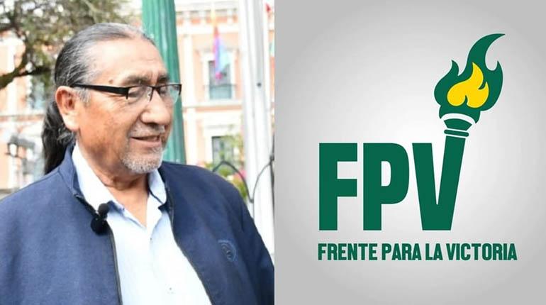 El presidente del Frente Para la Victoria (FPV), Eliseo Rodríguez.