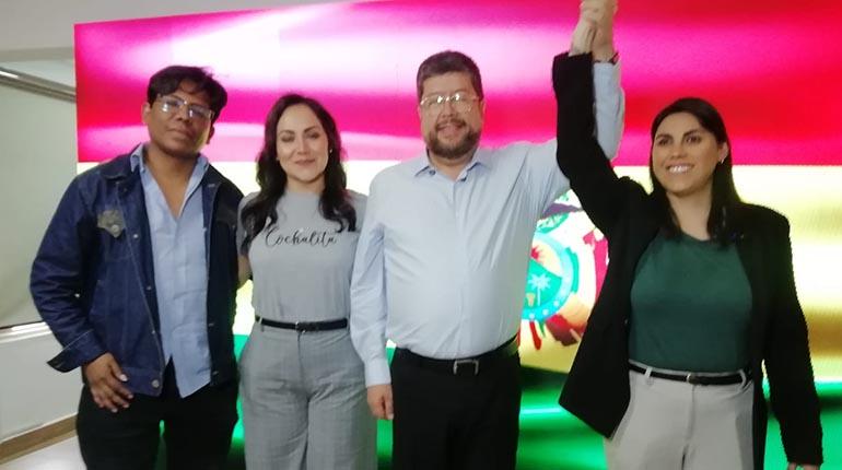 Samuel Doria Medina sumó el apoyo de Andrea Barrientos.