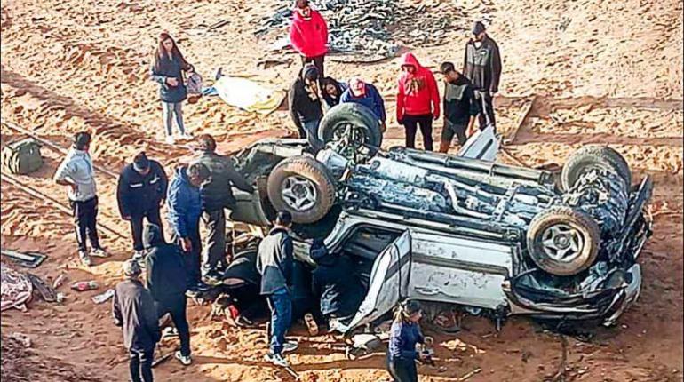 vagoneta accidentada