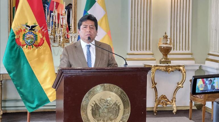El viceministro de Relaciones Exteriores de Bolivia, Elmer Catarina