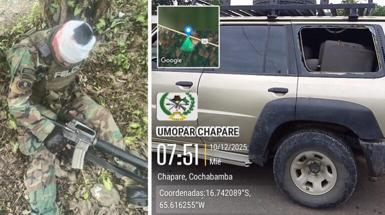 EMBOSCADA A PATRULLA NARCOTICOS CHAPARE