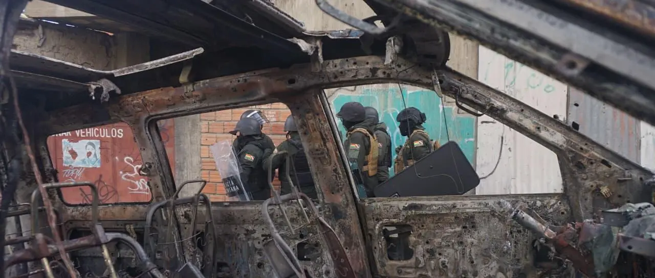 quema de vehiculos